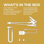 HALO Bolt Air+ 1750 Portable Car Battery Jump Starter | 130 PSI Air Compressor, 59.9Wh USB Power Bank, Large Display, Emergency Floodlight & Charger, Jumps Cars SUVs & Trucks, Inflates Tires — Purple