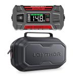 Lokithor J402 Jump Starter 3000A 12V 24000Amh Portable Lithium Car Battery Booster Pack for Upto 9.0L Gas and 7.0L Diesel Engines with 100W Fast Charging, Smart Digital Screen, Storage Case