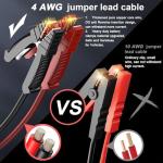 COSSIFTW Heavy Duty Jump Starter 30000A Lithium Battery Starter Portable Battery Boost Pack and Jumper Cables 12V Jump Pack Outdoor Power Supply for Gasoline and Diesel Engines (up to 30 Liters)