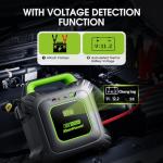 KeenPower 6000A Super Capacitor Jump Starter [Upgraded Clamps & Screen Version] – No Traditional Battery, Powered by 6X 3000F Supercapacitors, Works in -45°F Env, 3-Mins Fast Charging for Instant Use