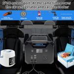 COSSIFTW 10000A Heavy Duty Jump Starter AC 200W Generator 130wh Jump Booster PD 60W Two-Way Fast-Charging for All 12V Gas & up to 15L Diesel Engine Good All for Truck RV Yacht Lawn Mower Mining Truck