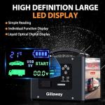 Gillaway 10000A Jump Starter, 24V 155WH Car Jump Starter Battery Pack for All Gas & All Diesel Engine, Portable Truck Jump Starter, Power Station for Camping Essentials, Portable Power Bank (V10-1)