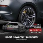 LOKITHOR ApartX Multi-Functional Vehicle Emergency Device, Car Jump Starter for 7.0 to 10.0 L Gasoline and 4.0 to 8.0 L Diesel Engines, Battery Booster with 150 PSI Tire Inflator(Battery not included)