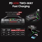 LOKITHOR ApartX Multi-Functional Vehicle Emergency Device, Car Jump Starter for 7.0 to 10.0 L Gasoline and 4.0 to 8.0 L Diesel Engines, Battery Booster with 150 PSI Tire Inflator(Battery not included)