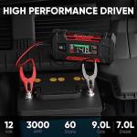 LOKITHOR J402 Jump Starter 3000A 12V 24000Amh Portable Lithium Car Battery Booster Pack for Upto 9.0L Gas and 7.0L Diesel Engines, Jump Box and Jumper Cables, 100W Fast Charging, Smart Digital Screen