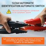 YULU CAT-797 Ultra-Powerful Jump Starter - 30000A 12V/24V Battery Booster Pack with Commercial Jumper Cables Outdoor Lighting DC/USB Power for Diesel Engines up to 50-Liters Home Backup, Emergency