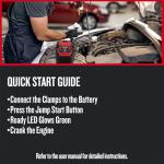 CRAFTSMAN 1500A Lithium Car Battery Jump Starter and Portable Power Pack/Jump Box, 3-in-1 Solution, 2.4A USB Charging, for 12V Power Sport, Automotive, and Marine Batteries, CMXCESM264