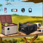 2000A Peak Car Battery Jump Starter with Air Compressor Tire Inflator, All in One Heavy Duty 12V Battery Jumper Box Car Start Booster Up to 10L Gas/8L Diesel Engines with 400W AC Inverter, LED Light