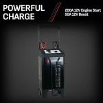 Schumacher Electric Wheeled Manual 10A Car Battery Charger and 200A Engine Starter, 2-in-1 Solution, 50A Boost, for 12V/24V Power Sport, Automotive, and Marine Batteries, SC1633