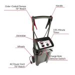 Schumacher Electric Wheeled Manual 10A Car Battery Charger and 200A Engine Starter, 2-in-1 Solution, 50A Boost, for 12V/24V Power Sport, Automotive, and Marine Batteries, SC1633