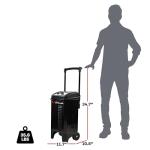 Schumacher Electric Wheeled Manual 10A Car Battery Charger and 200A Engine Starter, 2-in-1 Solution, 50A Boost, for 12V/24V Power Sport, Automotive, and Marine Batteries, SC1633