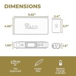 HALO Bolt Air+ AC 55500 Portable Car Battery Jump Starter | 100 PSI Air Compressor, 55.5Wh USB Power Bank with AC Outlet, Emergency Floodlight & Charger, Jump Cars SUVs & Trucks, Inflate Tires — Black