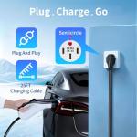 WenStorm 25FT Level 2 EV Charger 32A 240V – 7.68kW Fast J1772 Portable Charger for Home & Travel, NEMA 14-50 Plug, Compatible with SAE J1772 EVs (Non-Tesla)