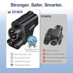 SIFWEX NACS to CCS1 Adapter | UL2252 Standard Tested (SGS Verified) | 500A 250kW Fast Charging | Enables CCS1 EVs to Use Tesla Supercharger | Waterproof | Lock Design | Portable EV Charger Adapter