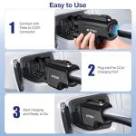 SIFWEX NACS to CCS1 Adapter | UL2252 Standard Tested (SGS Verified) | 500A 250kW Fast Charging | Enables CCS1 EVs to Use Tesla Supercharger | Waterproof | Lock Design | Portable EV Charger Adapter