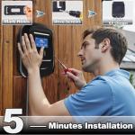 Vickxsii Level 2 EV Charger Stations 40 Amp -J1772 Chargers 9.5KW, Hardwired for 240V Electric Vehicle Charging (Plug-Charge/WiFi APP), Wall EV Chargers for Home, Electric Car Charger 16FT Cord