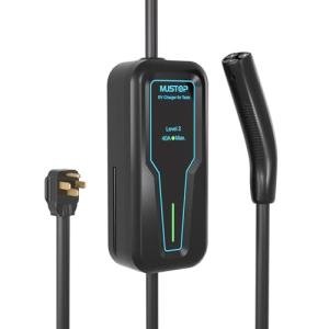 Portable Level 2 EV Charger for Tesla, 40A NACS Car Charger with 240V, 25FT Extension Cable, EV Charging Station for Tesla Cars【 Only for Tesla EVs 】