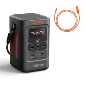 Jackery Portable Power Station Explorer 240D, 256Wh Backup Lithium Battery, with Car Charger Cable (DC8020)