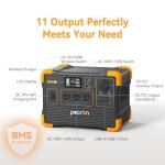 Pecron E600LFP Portable Solar Generator with 2x200W Solar Panel, 614Wh LiFePO4 Battery Backup, Power Station for Camping, Emergency, RV, Off-Grid Living