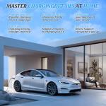 Autoverve Level 2 J1772 EV Charger Station NEMA 14-50 48AMP Tesla Supercharger Home Wall Electric Vehicle Evse L2 Ford Lightning BMW Mercedes Benz Hummer Lexus Jeep Wrangler Universal Car Charging