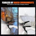 TopAutoGear 40FT Level 1&2 EV Charger, 110V-240V Portable Electric Vehicle Charger with 25ft Cable, Adjustable Current & Delay Timer, Compatible with SAE J1772 EVs, NEMA 6-20R to 5-15P Outlets