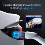 WenStorm for Tesla Extension Cord 240V, Compatible with Tesla Model X/Y/3/S, 50FT Extra Long Charging Cable for Tesla Home Charging and Mobile Charger(50FT,White)