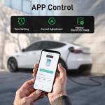 JEEKVISEN Tesla EV Charger Level 1/2, 9.6 kW 40A 240V, NEMA 14-50 Plug, 25' Cable, Adjustable Amps & Delay Timer, ETL/FCC Certified – Compatible with Tesla Model 3/Y/S/X/Cybertruck