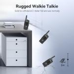 Retevis RT68H Walkie Talkies Long Range, Rugged 2 Way Radio with Earpiece, 1200mAh, Hidden Display, 9-Level Squelch, License-Free Two Way Radio(10 Pack with 10 Way Charger)