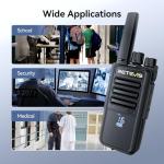 Retevis RT68H Walkie Talkies Long Range, Rugged 2 Way Radio with Earpiece, 1200mAh, Hidden Display, 9-Level Squelch, License-Free Two Way Radio(10 Pack with 10 Way Charger)