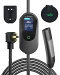 Level 2 Tesla Charger(Wireless WiFi APP), 240V, 40 Amp 9.4KW, NEMA 14-50 Plug, 25ft Cord - Portable/Home NACS Connector Electric Car(EV) Charger for Tesla - Compatible with Tesla Model X/Y/3/S