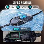 Tera 2025 New EV Charger for Tesla 40A 2.8" Largest Display ETL FCC Most Compact 25FT NACS Level 2 NEMA 14-50 Plug & NEMA 5-15 for Level 1 Waterproof IP66 Portable EVSE for Tesla Model Y/3/S/X P06