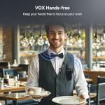 Retevis RT68H Walkie Talkies Long Range, Rugged 2 Way Radio with Earpiece, 1200mAh, Hidden Display, 9-Level Squelch, License-Free Two Way Radio(10 Pack with 10 Way Charger)