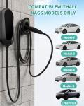 Level 2 Tesla Charger(Wireless WiFi APP), 240V, 40 Amp 9.4KW, NEMA 14-50 Plug, 25ft Cord - Portable/Home NACS Connector Electric Car(EV) Charger for Tesla - Compatible with Tesla Model X/Y/3/S