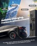 Level 2 EV Charger, 40A Electric Car Charger | UL 2594, UL 2251 | Tesla Adapter | Adjustable Current | Reservation Charging | 240V 9.6KW | NEMA 14-50 | for All Tesla Models ＆ J1772 Vehicles