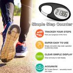 3D Step Counter Pedometer with Lanyard and Carabiner