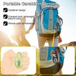 3D Step Counter Pedometer with Lanyard and Carabiner