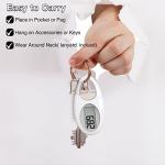 3D Step Counter Pedometer with Lanyard and Carabiner