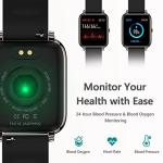 KALINCO Smart Watch with Heart Rate & Fitness Tracking
