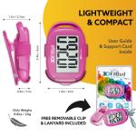 3DFitBud Clip-On Step Counter Pedometer A420S