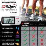 Realalt 3D Pedometer with Clip and Strap