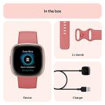 Fitbit Versa 4 Smartwatch, Pink Sand/Copper Rose