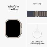 Apple Watch Ultra 2 [GPS + Cellular 49mm] Smartwatch with Rugged Titanium Case & Blue Alpine Loop Small. Fitness Tracker, Precision GPS, Action Button, Extra-Long Battery Life