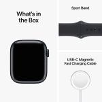 Apple Watch Series 8 (GPS + Cellular, 41MM) - Midnight Aluminum Case with Midnight M/L Sport Band (Renewed Premium)