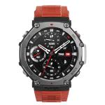 Amazfit Refurbished T-Rex 3 Rugged Military Smart Watch 48mm, GPS, Offline Maps, 100m Water-Resistant, Outdoor Fitness Smartwatch for Men, 170 Sport Modes, AI, Voice Control, Renewed (Lava)