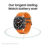 Samsung Galaxy Watch Ultra (2025) 47mm LTE Smartwatch, Titanium Casing, Advanced Sleep Coaching, Running Coach, Energy Score, Heart Rate Tracking, GPS, Titanium Blue [US Version, 2 Yr Warranty]
