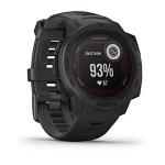 Garmin 010-02293-10 Instinct Solar, Rugged Outdoor Smartwatch with Solar Charging Capabilities, Built-in Sports Apps and Health Monitoring, Graphite
