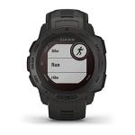Garmin 010-02293-10 Instinct Solar, Rugged Outdoor Smartwatch with Solar Charging Capabilities, Built-in Sports Apps and Health Monitoring, Graphite