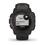 Garmin 010-02293-10 Instinct Solar, Rugged Outdoor Smartwatch with Solar Charging Capabilities, Built-in Sports Apps and Health Monitoring, Graphite