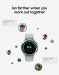 SAMSUNG Galaxy Watch 4 Classic 46mm Smartwatch with ECG Monitor Tracker for Health, Fitness, Running, Sleep Cycles, GPS Fall Detection, LTE, US Version, Silver