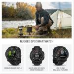 Garmin Instinct® 3 45mm, AMOLED Display, Rugged Outdoor GPS Smartwatch, Metal-Reinforced Bezel, Built-in Flashlight, Up to 18 Days of Battery Life, Black